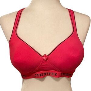 Jennifer Sport Pink Racerback Sports Bra Size 38C